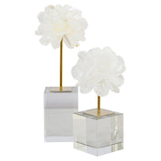 Decorative object Eline white small