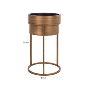 Planter Chadd brushed gold