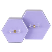 Storage box Jutta purple large