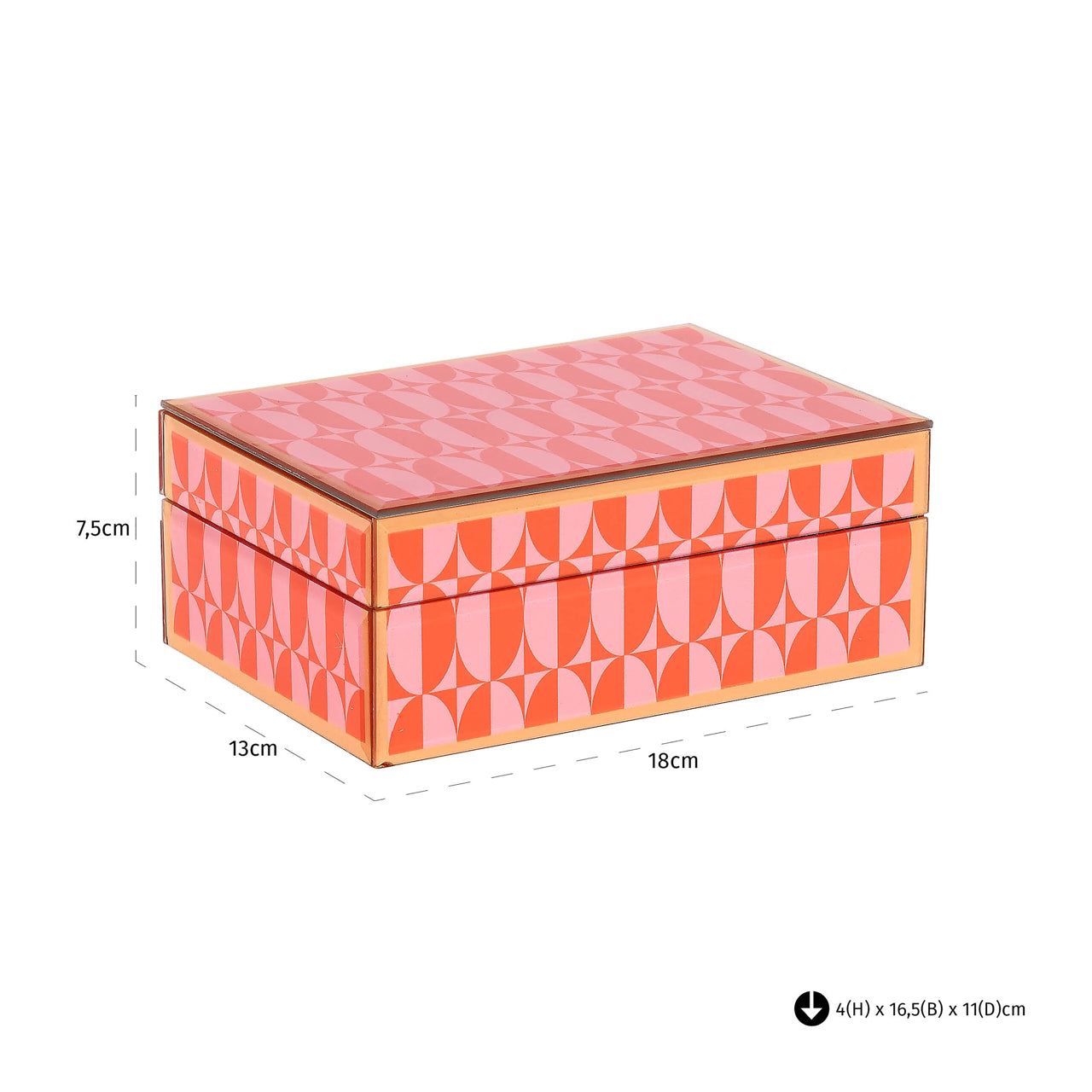 Storage box Abba pink small