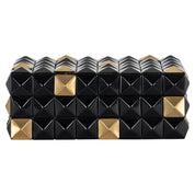 Storage box Velicia black/gold