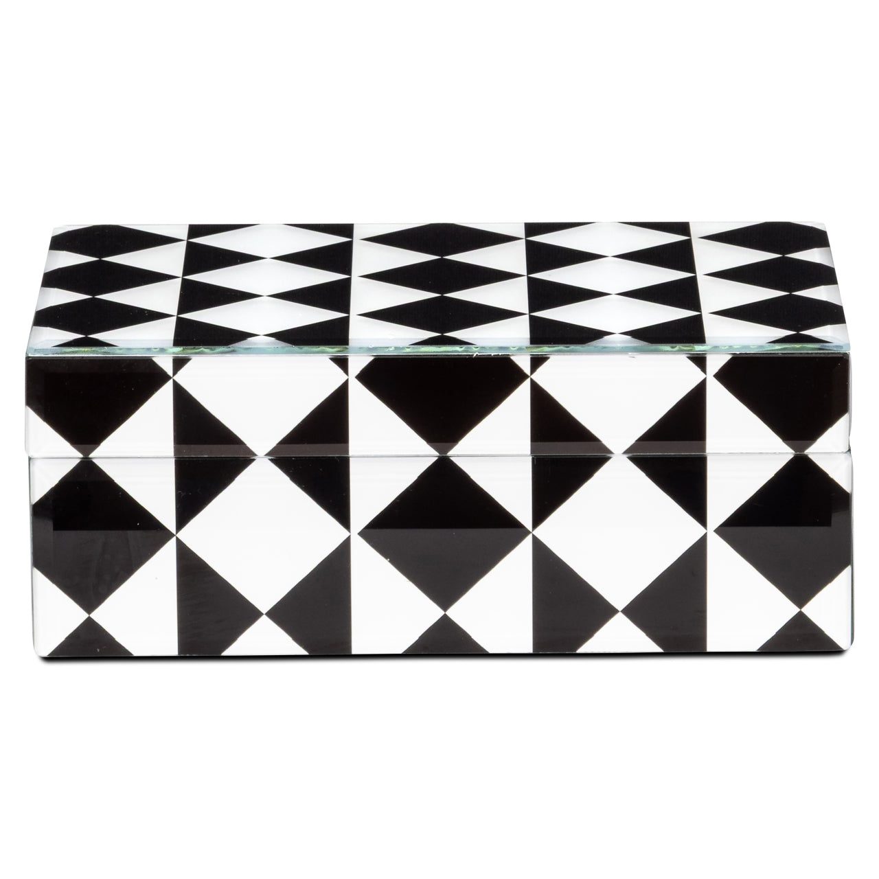 Storage box Silas black/white small