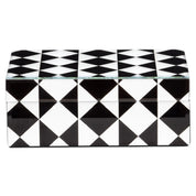 Storage box Silas black/white small