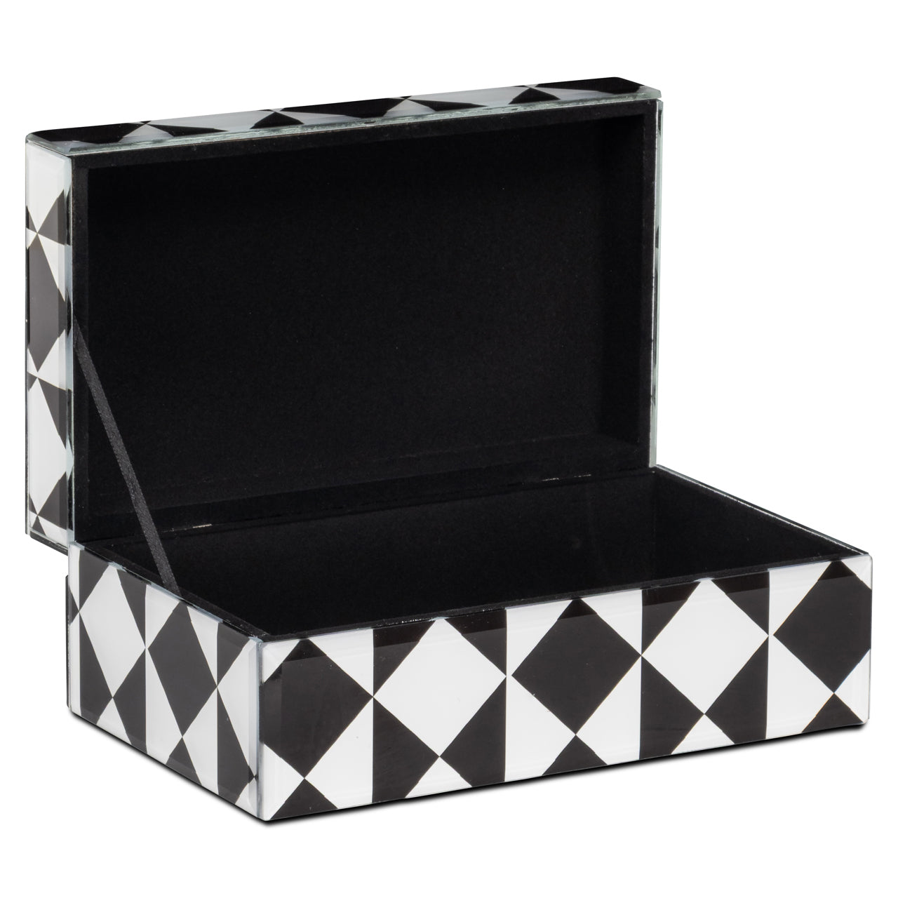Storage box Silas black/white small
