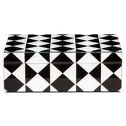 Storage box Silas black/white large