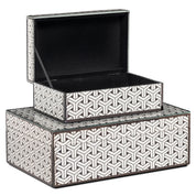 Storage box Feliz black/white large