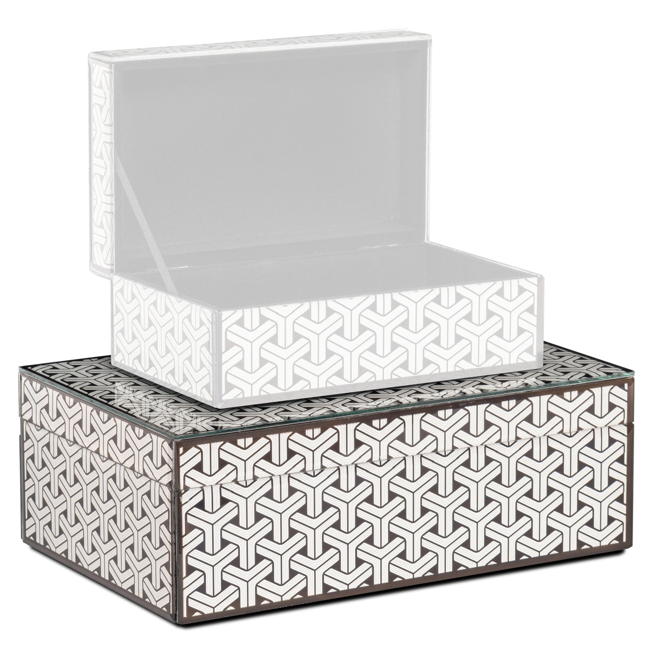 Storage box Feliz black/white large