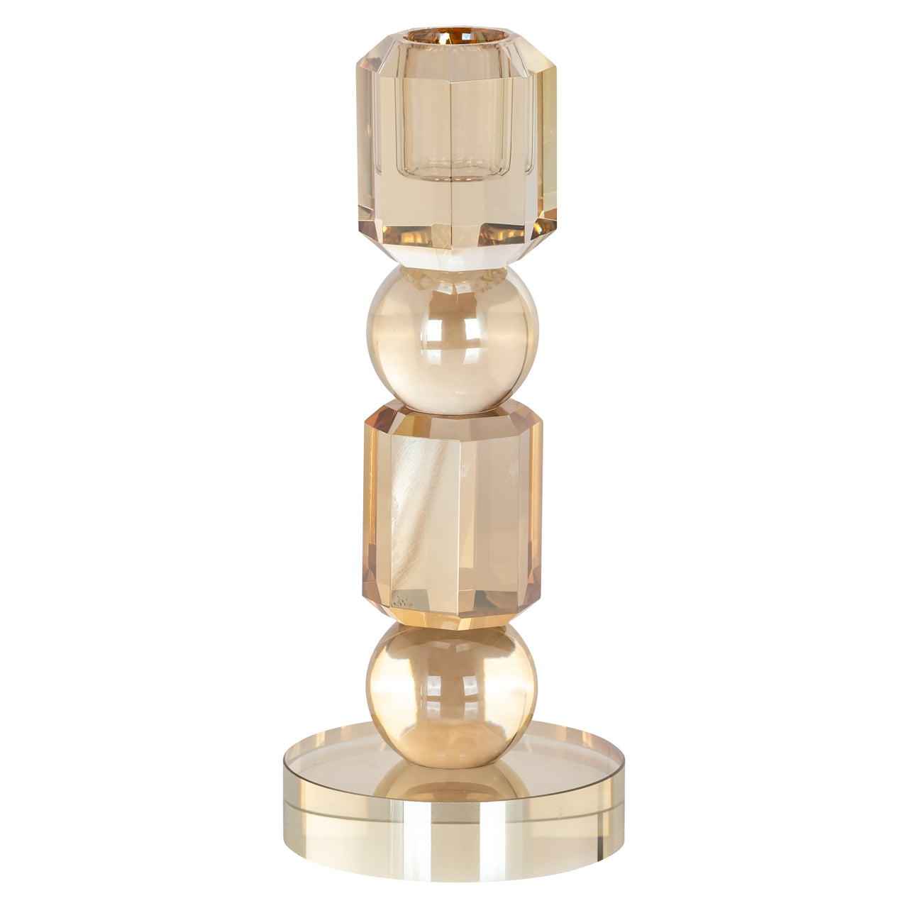 Candle holder Meral brown small