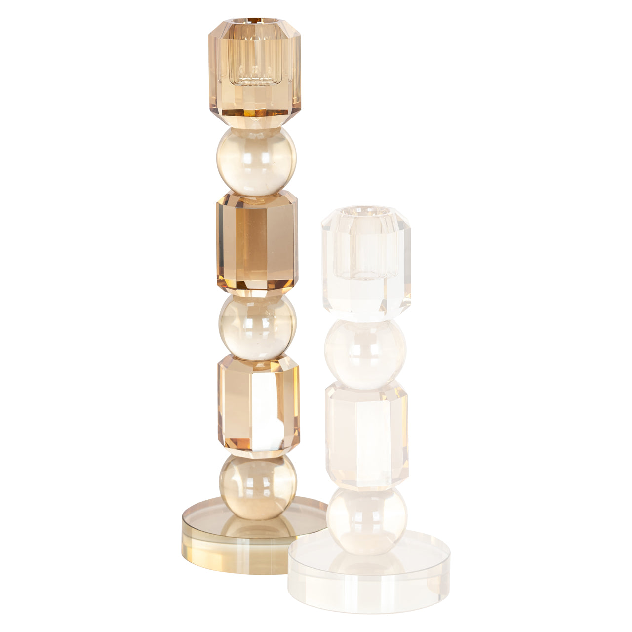 Candle holder Meral brown large