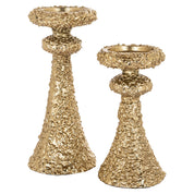Candle holder July gold large