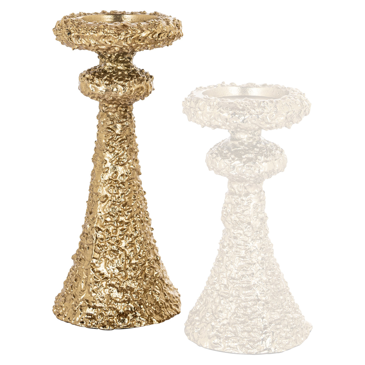 Candle holder July gold large