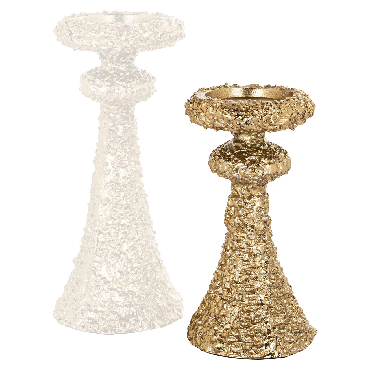 Candle holder July gold small