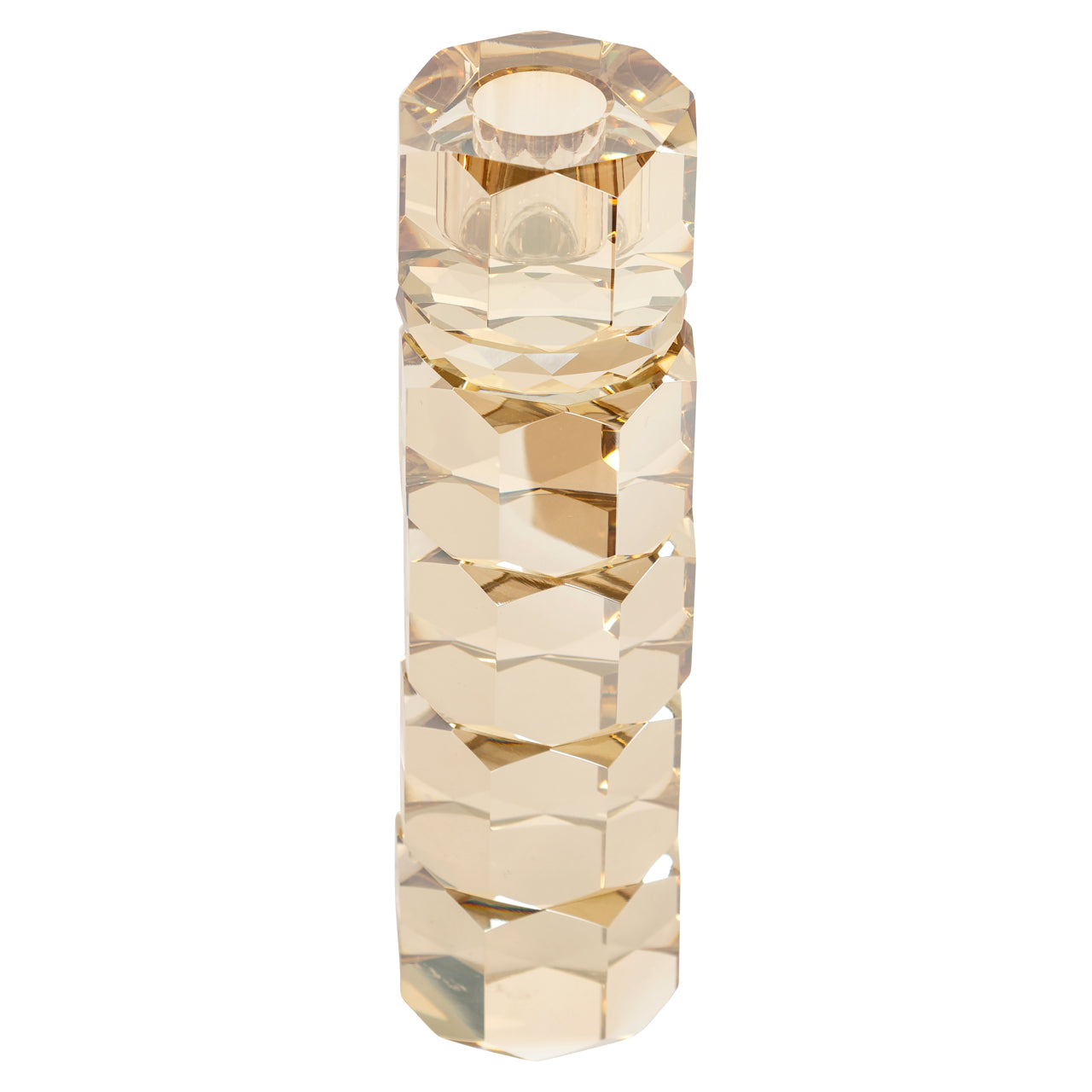 Candle holder Zofia amber