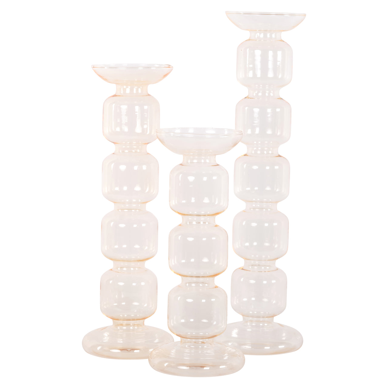 Candle holder Rabia amber medium