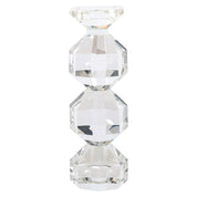 Candle holder Safia clear transparent small