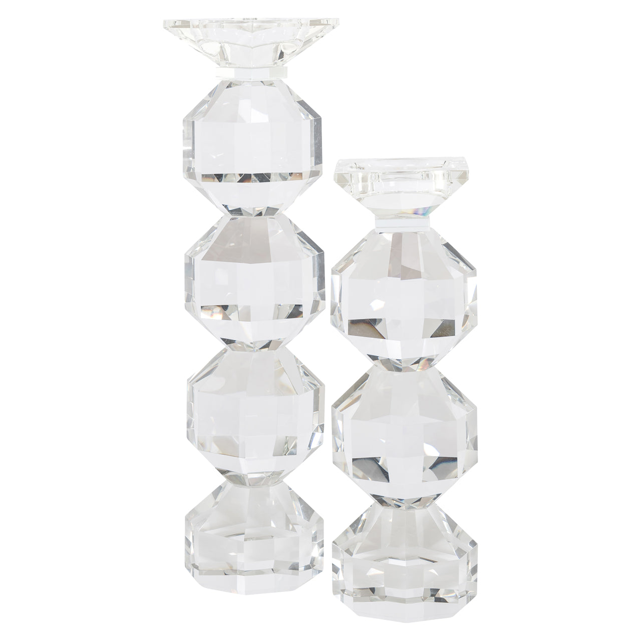 Candle holder Safia clear transparent small