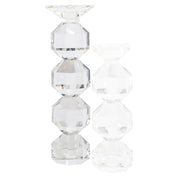 Candle holder Safia clear transparent large