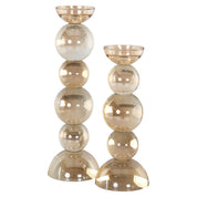 Candle holder Emie brown small