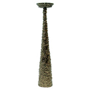 Candle holder Moan brushed gold large