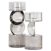 Candle holder Jennyl grey small
