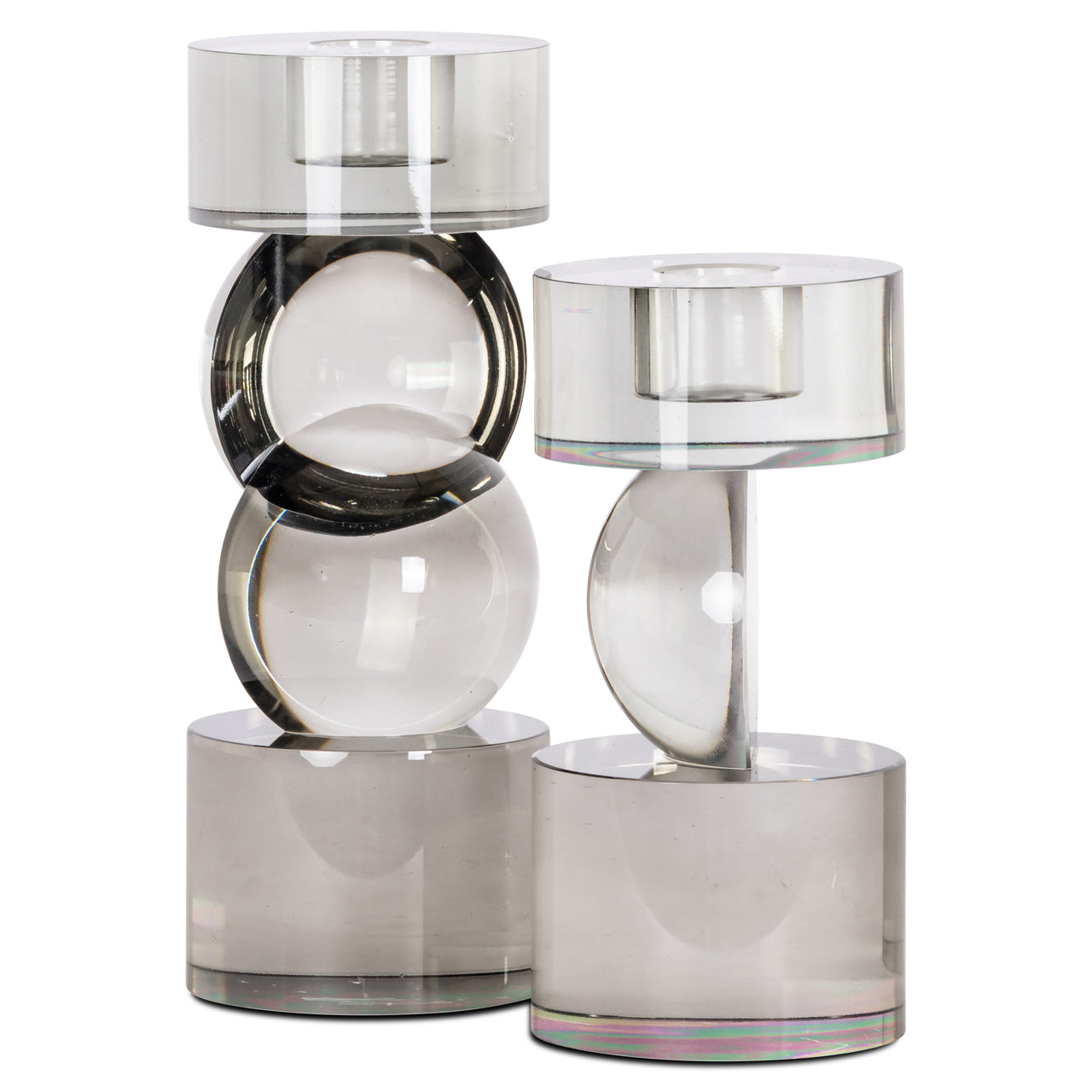 Candle holder Jennyl grey large