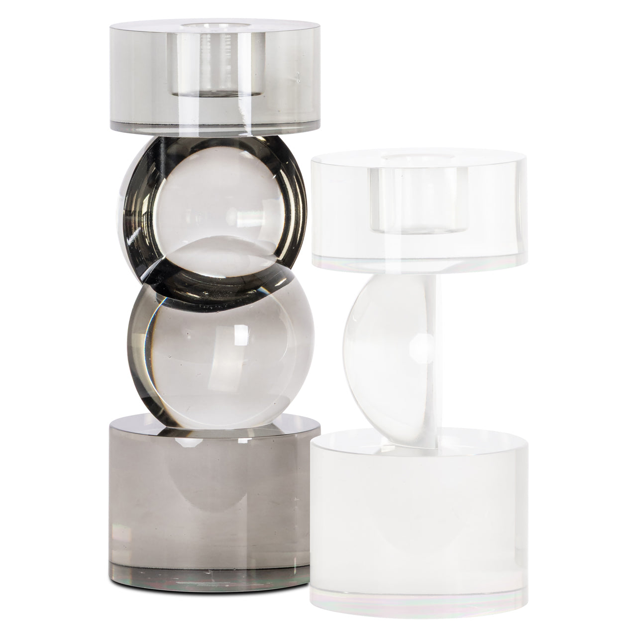 Candle holder Jennyl grey large
