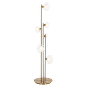 Floor lamp Luva brushed gold