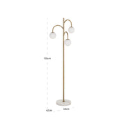 Floor lamp Janou gold