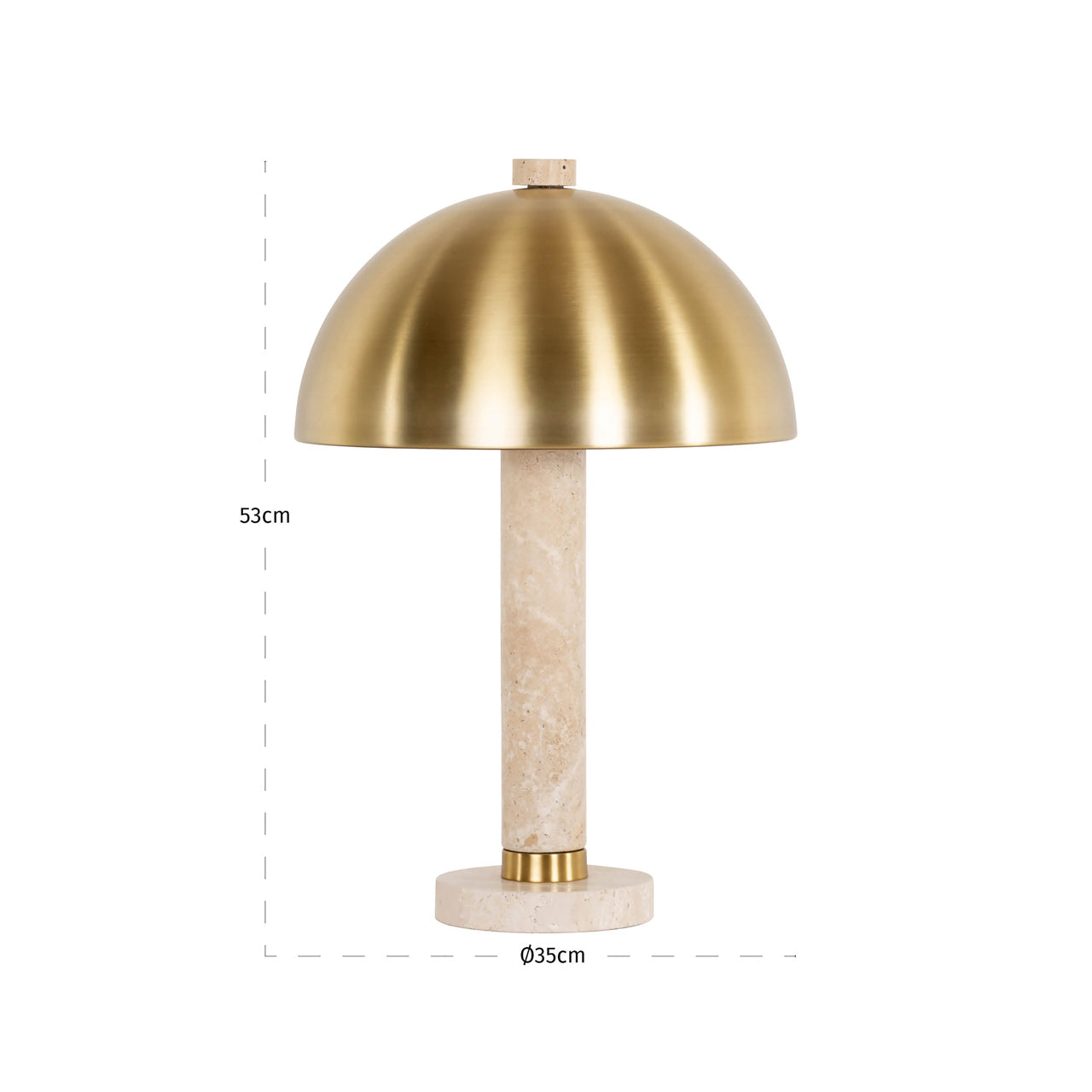 Table lamp Jara brushed gold