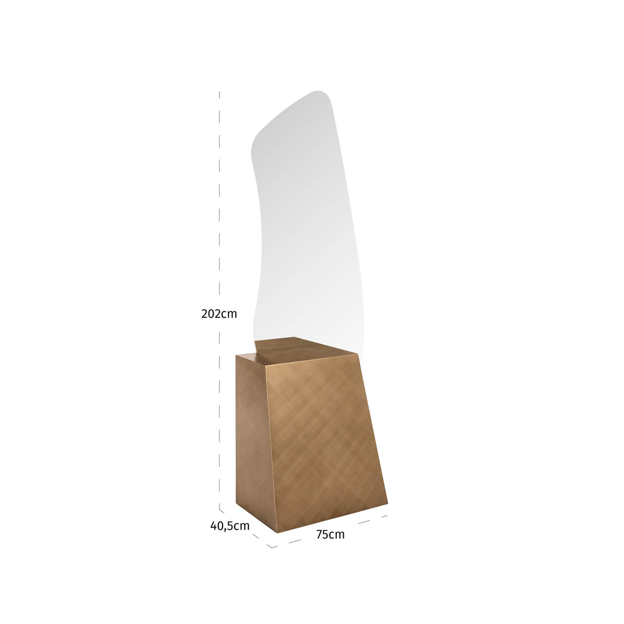 Mirror Mayla brushed gold