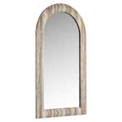 Mirror Calvo grey faux travertine
