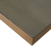 Dining table Bloomville brass shagreen incl. glass top 200