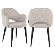 Dining chair Giovanna natural fancy fire retardant