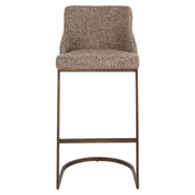 Bar stool Bolton brown tweed (Set of 2)