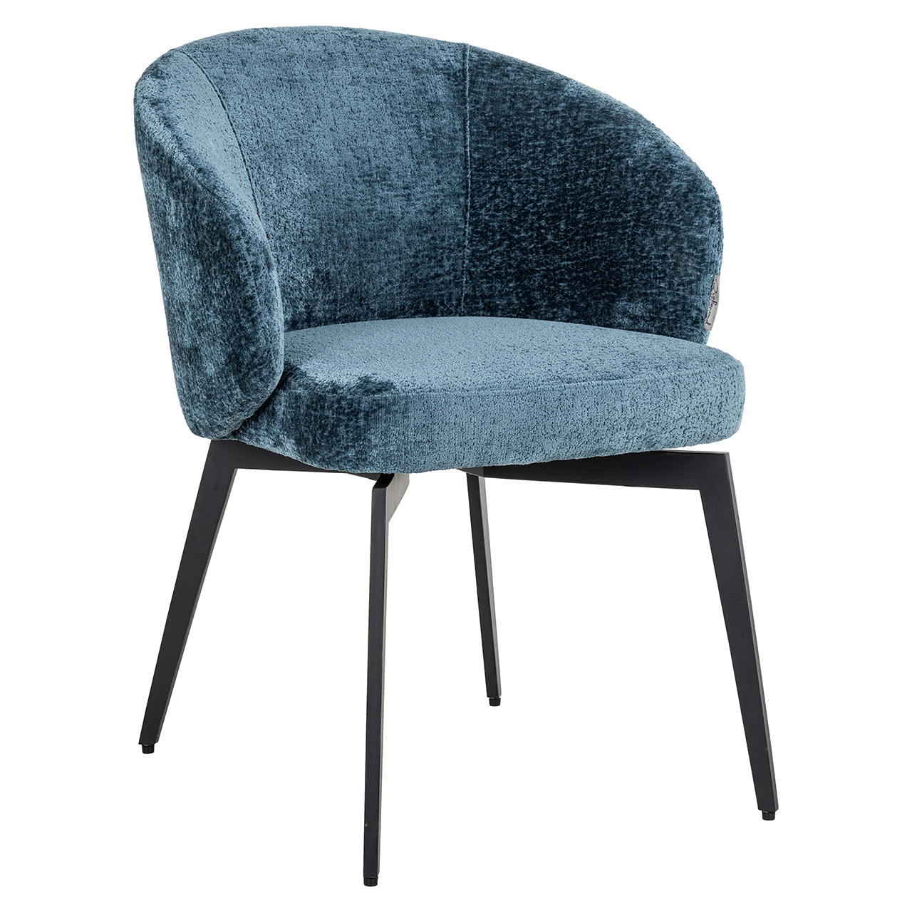 Silla Amphara de chenilla azul ignífuga (Bergen 601 chenilla azul)