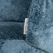 Silla Amphara de chenilla azul ignífuga (Bergen 601 chenilla azul)