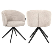 Dining chair Olivia natural miami swivel