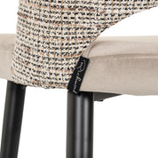 Counter stool Tabitha trendy nature fire retardant