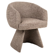 Dining chair Quiriro mocca linear swivel