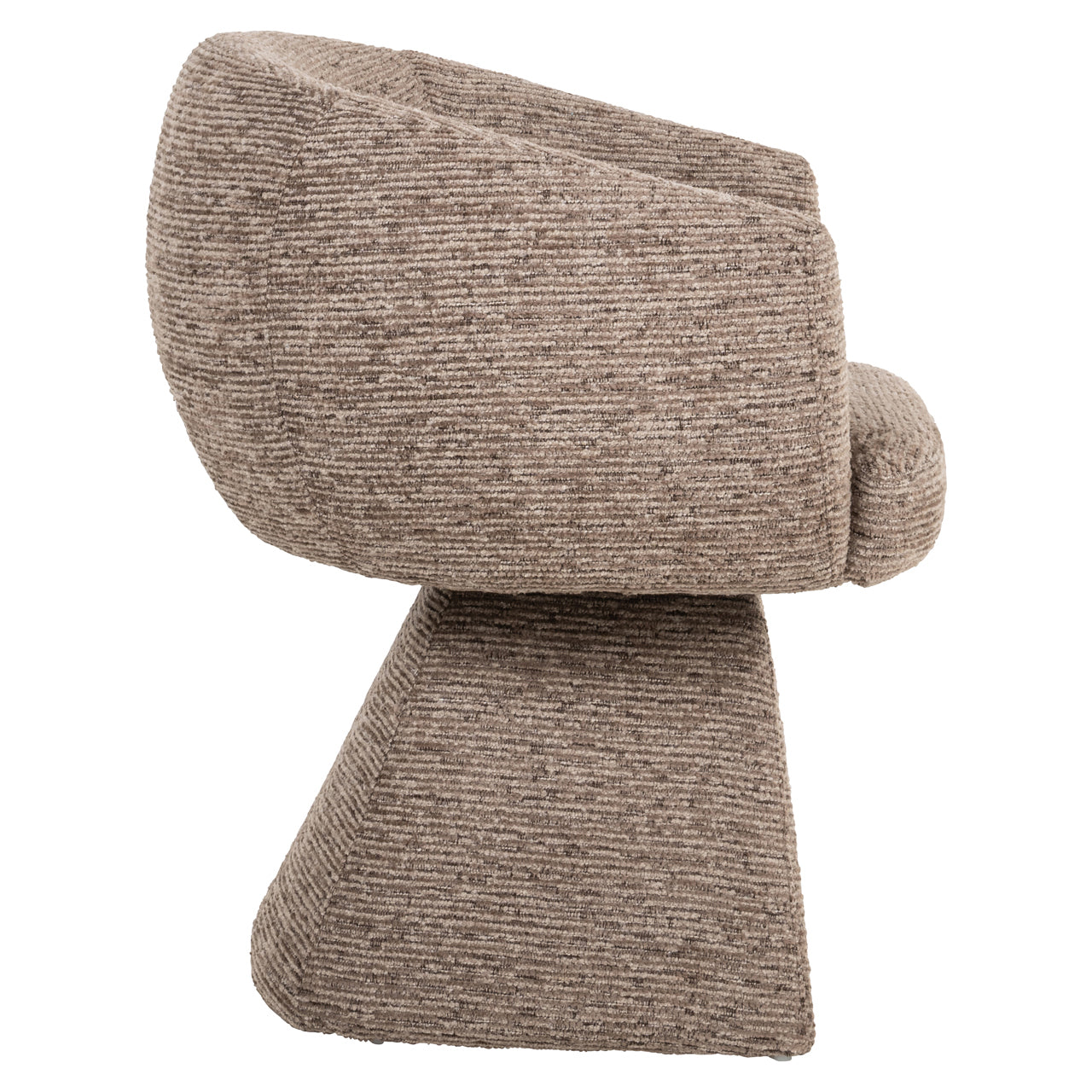 Dining chair Quiriro mocca linear swivel