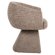 Dining chair Quiriro mocca linear swivel