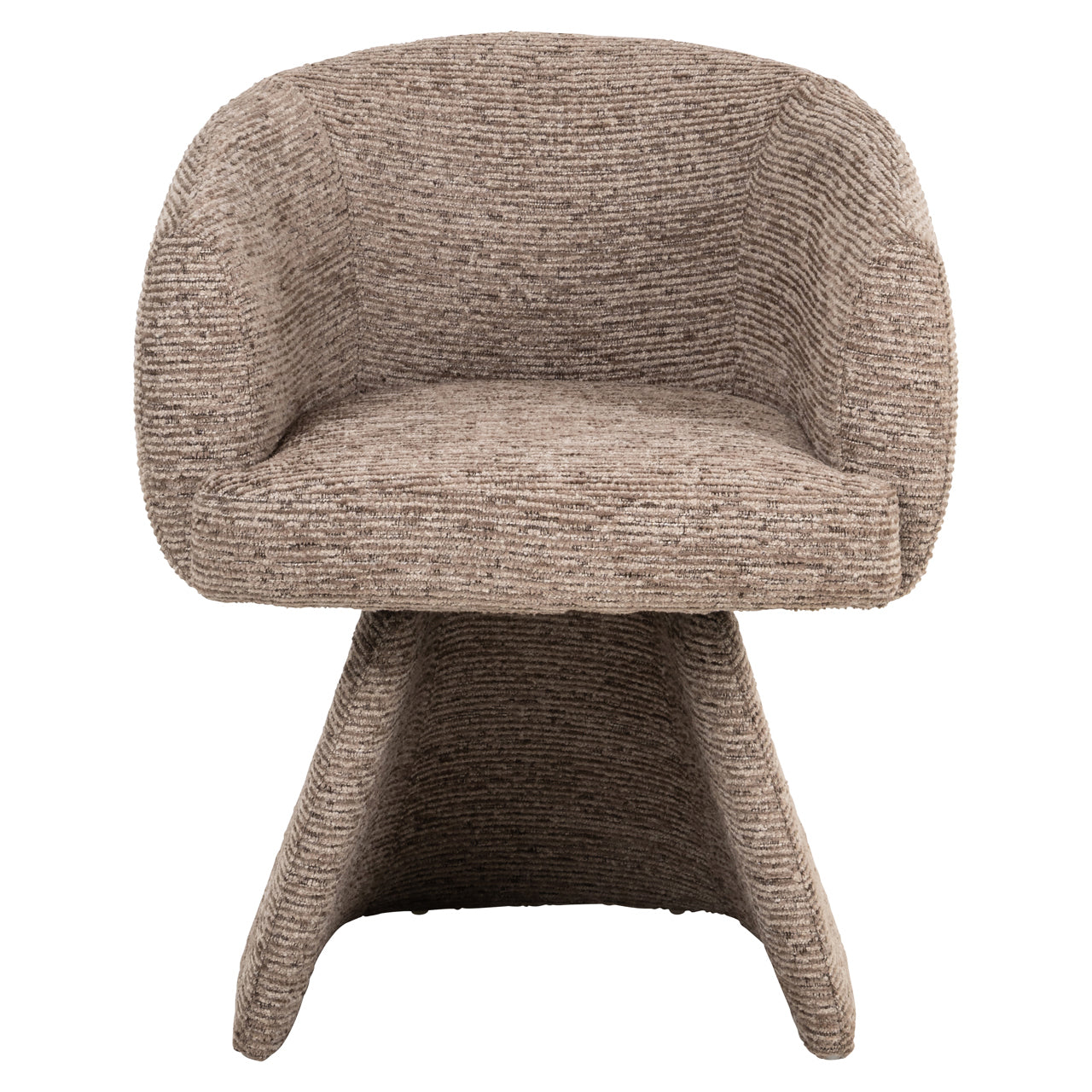 Dining chair Quiriro mocca linear swivel