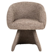 Dining chair Quiriro mocca linear swivel
