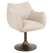Dining chair Aldo natural linear swivel