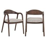 Dining chair Mihara mocca fancy fire retardant