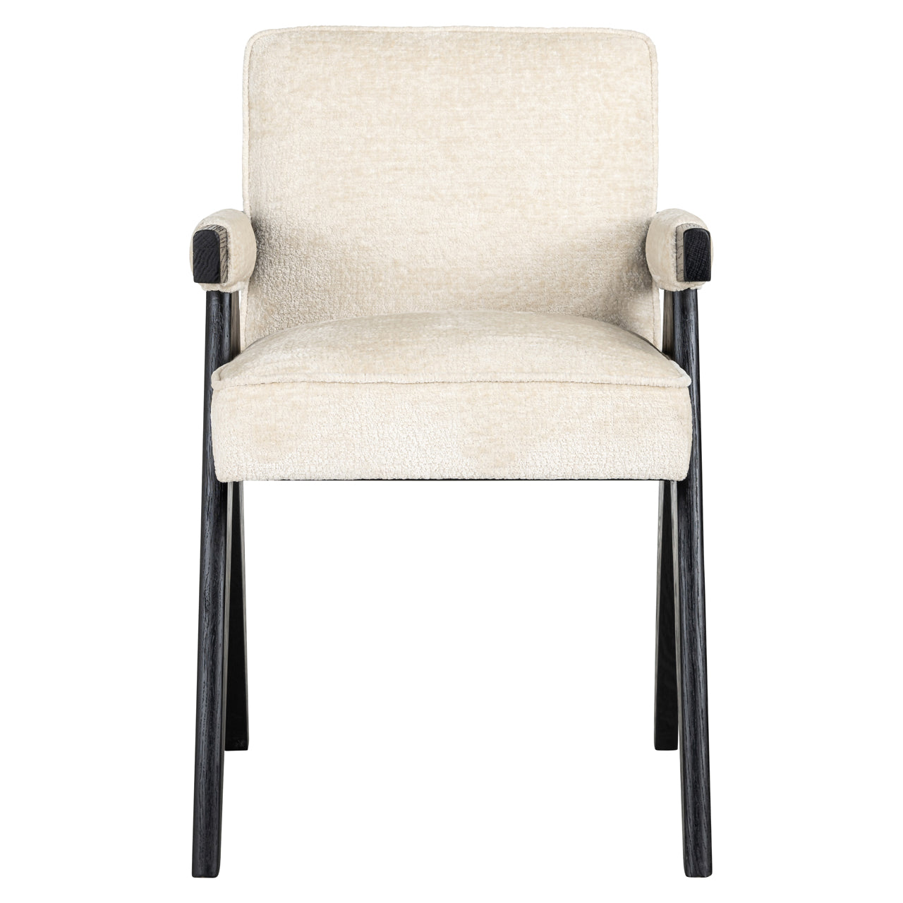 Dining chair Cooper white chenille