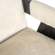 Dining chair Cooper white chenille