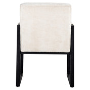 Dining chair Beck white chenille