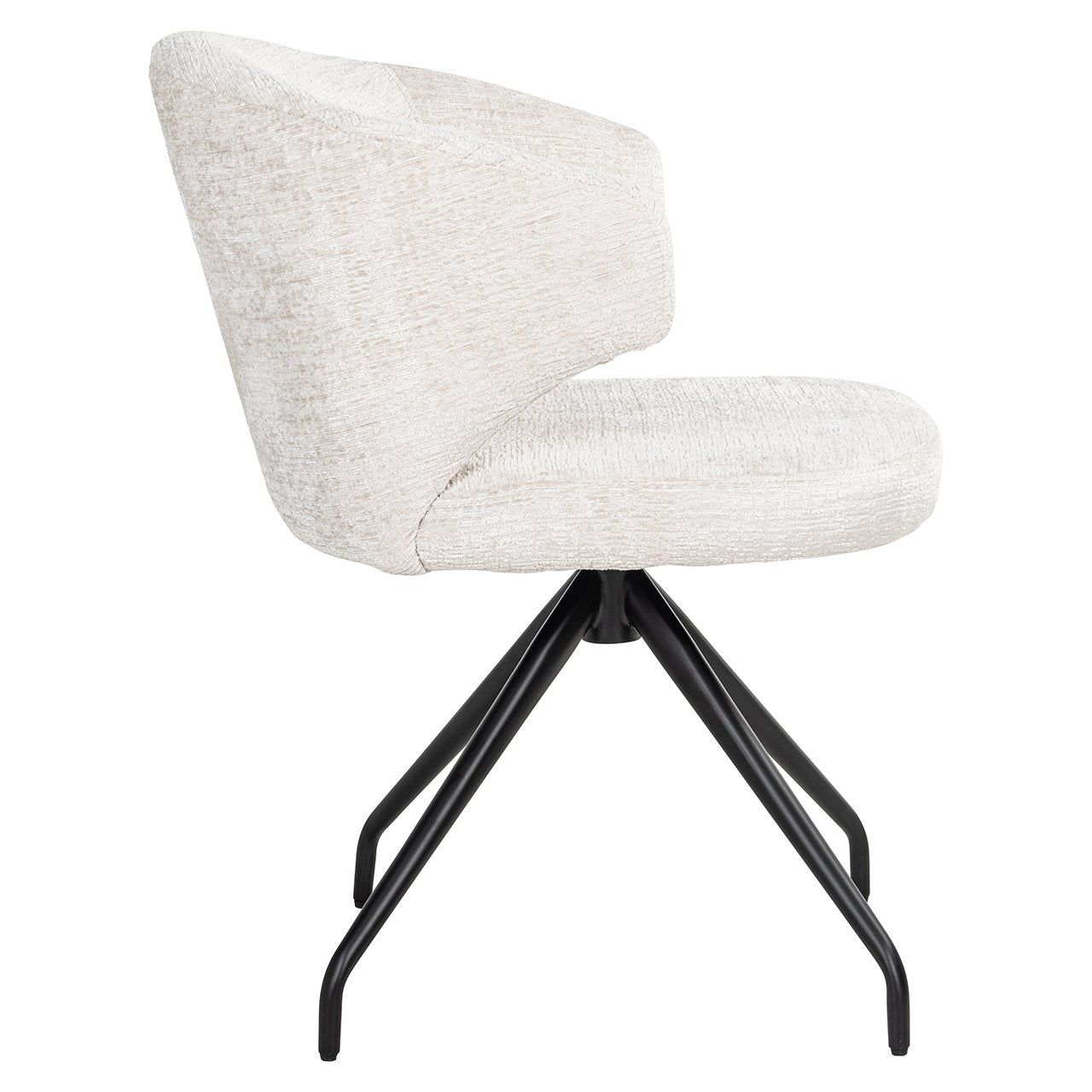 Silla giratoria Milly crema fusión (Fusion crema 02)
