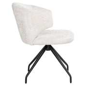Silla giratoria Milly crema fusión (Fusion crema 02)